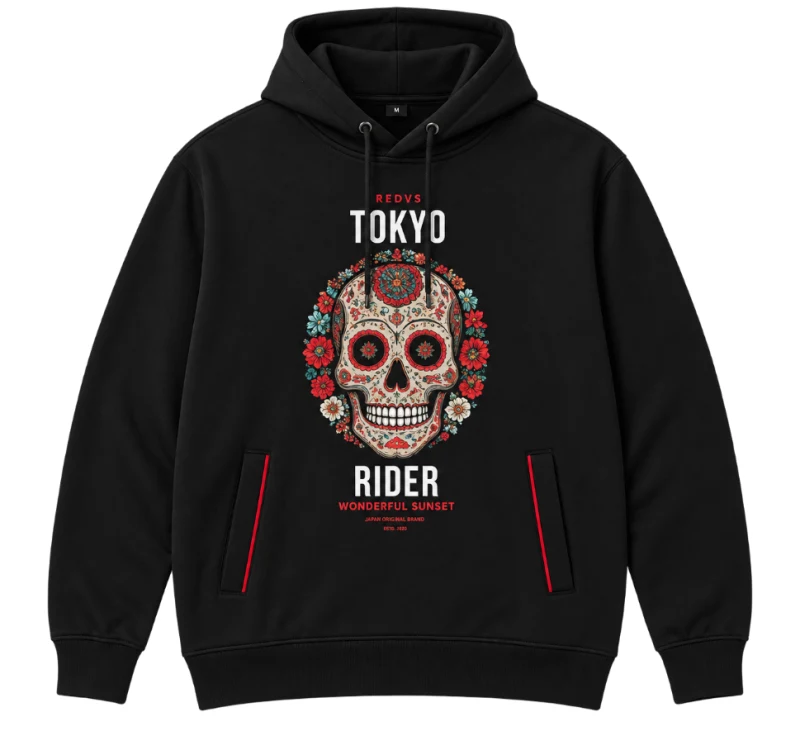 Men's Hooded Sweatshirt Welt Pocket Hooded Sweatshirt (Black)