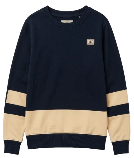Men's Long Sleeve Sweatshirt Long-sleeve Sweatshirt (Navy)