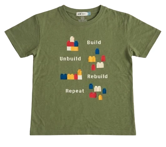 Pebbles Boy's Crew Neck Short Sleeve Tee (Olive)