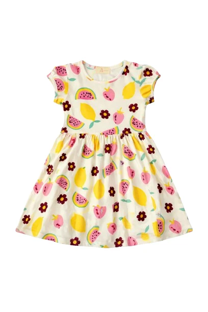 Girls Frock - Off White