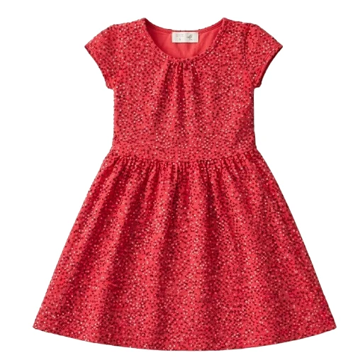 Girls Frock - Red